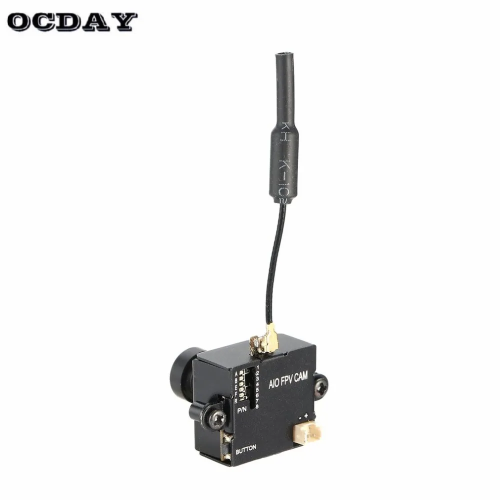LST-S1 AIO 800TVL CMOS Мини FPV камера CAM резистор для игрушек аксессуары с 5,8G 40CH 25mW VTX 3dBi Whip антенна ht