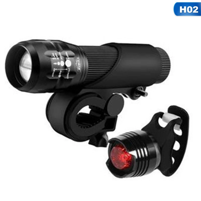 

Bike Light Ultra-Bright Zoomable 240 Lumen Q5 200M USB Rechargeable Bicycle Light Cycling Front LED Flashlights Lam