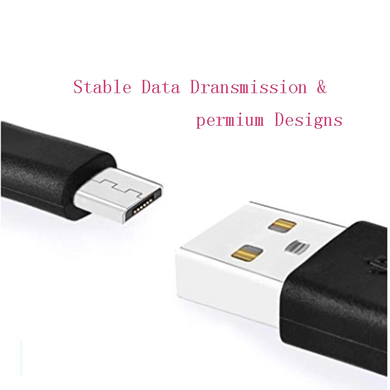 3.3FT черный удлинитель питания для WyzeCam, casacam, камеры, Blink, USB к Micro USB прочный кабель для зарядки и синхронизации данных