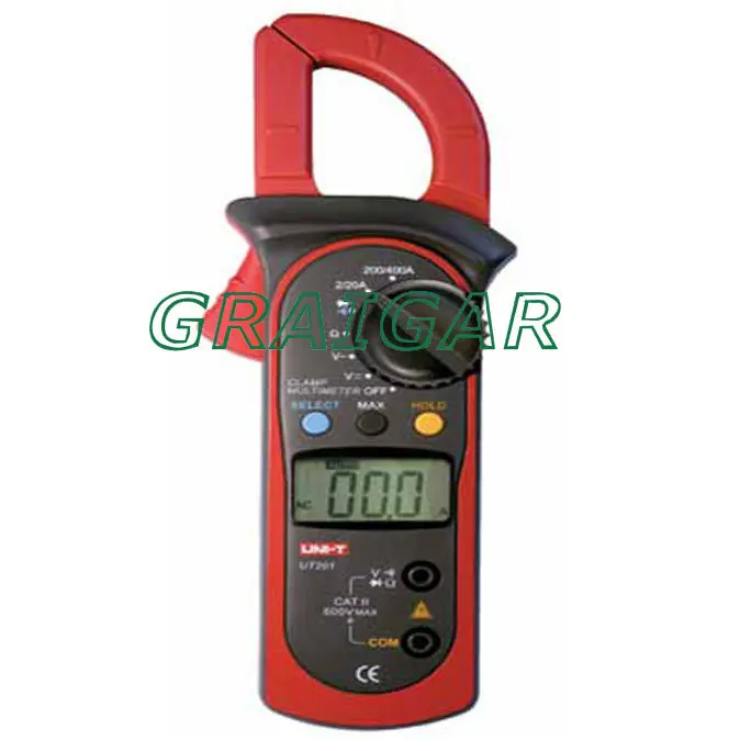 

UNI-T UT201 Professional Modern Digital Clamp Meters Multimeter Resistance Tester