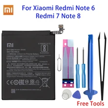 

Оригинальный аккумулятор для телефона Xiao Mi BN46 для Xiaomi Redmi Note 6 / Note 8 Redmi7 3900 мАч сменные батареи Бесплатные инструменты