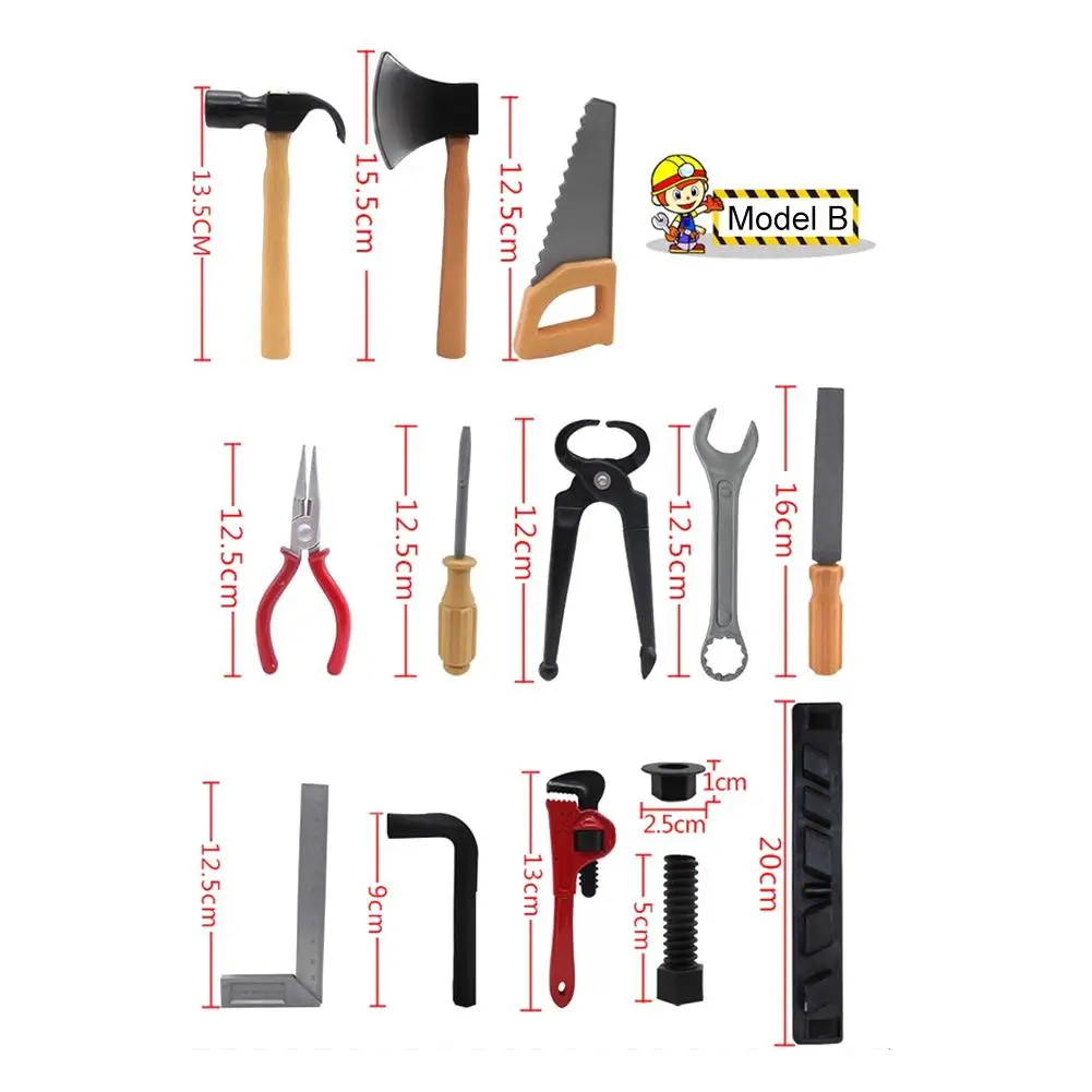House Game Playing House Play Grown Up Toy Set Simulation Toys Multi-function 14pcs Repair Tools Toys Kit( Randomly Delivered