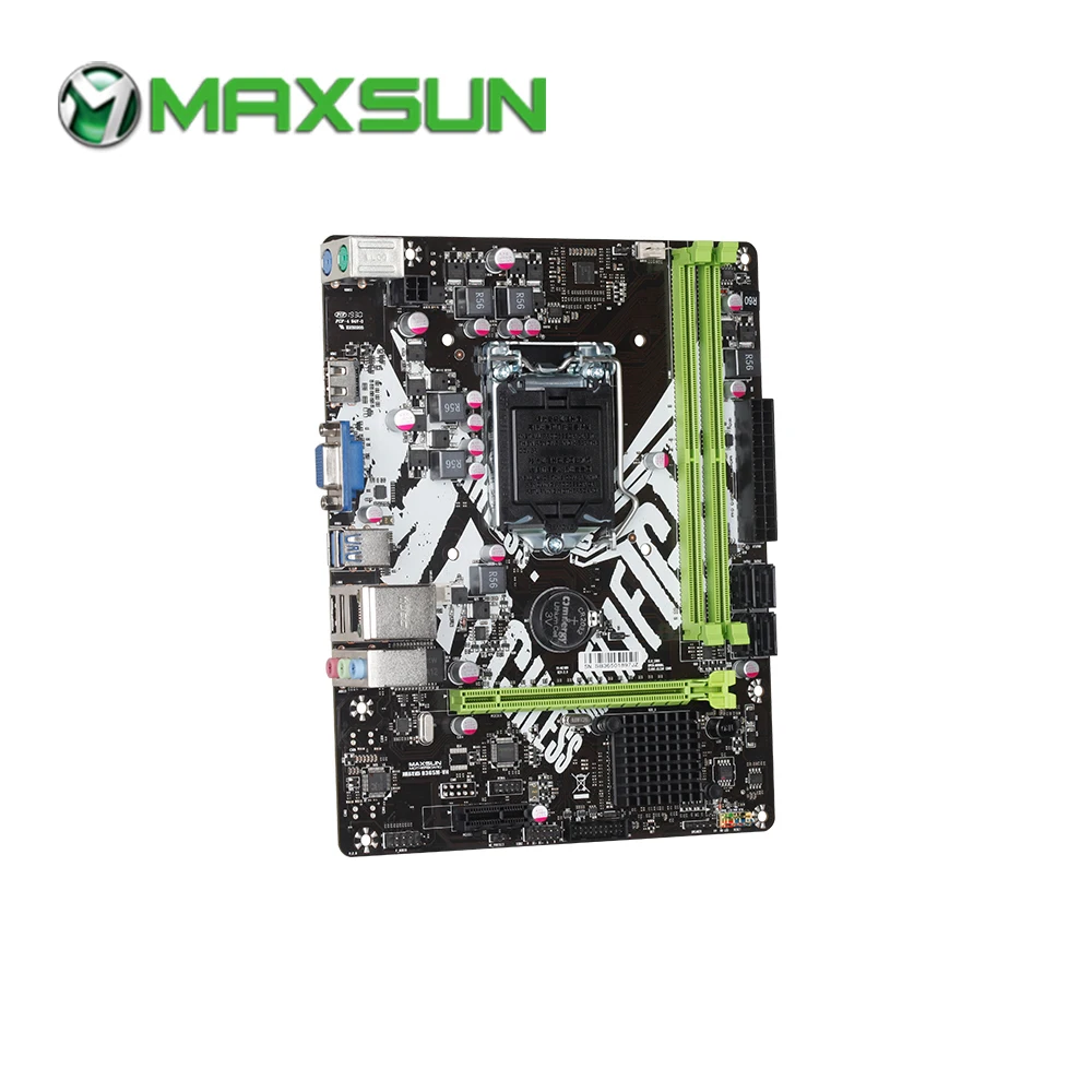 MAXSUN Challenger B365M VH Intel материнская плата mATX LGA 1151 двухканальный DDR4 1000M LAN SATA3.0 USB3.1 VGA HDMI 5
