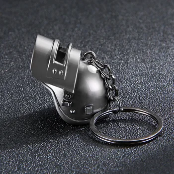 

K-STAR 3PCS Battlegrounds Figure Cosplay Props 98K Key Chain Toys Alloy Model Key Chain Toys Game Helmet