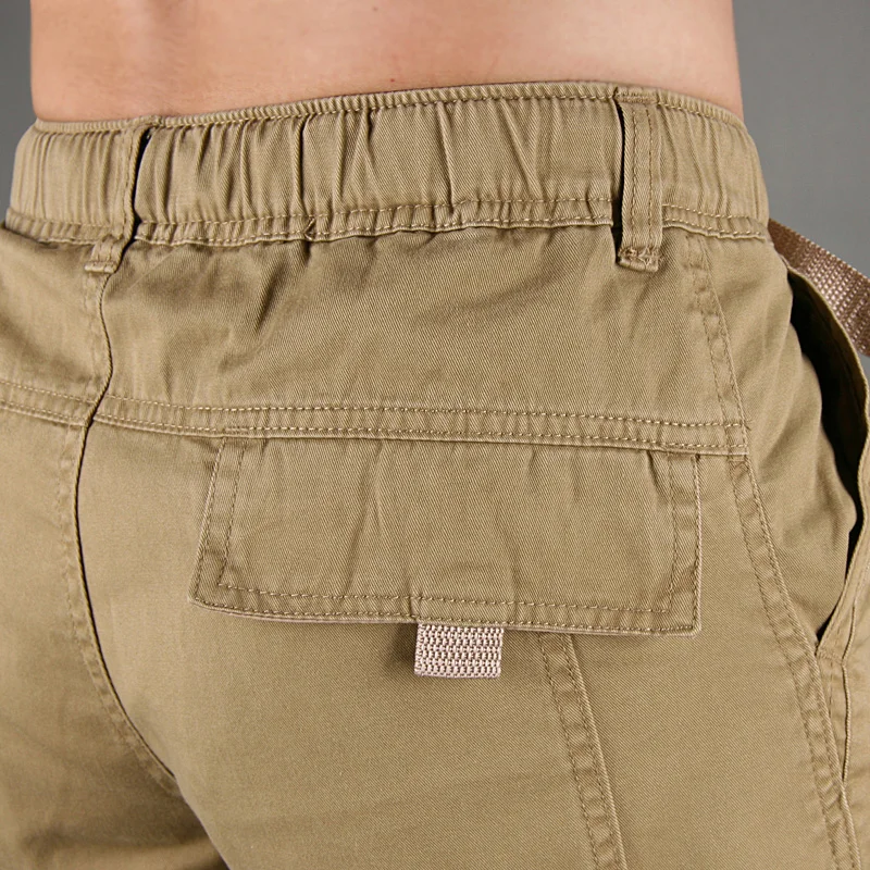 Штаны карго мужские тактические джоггеры с несколькими карманами хлопковые