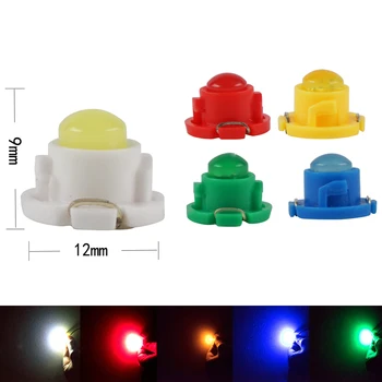

10Pcs White T4.7 Neo Wedge LED Bulb Dash Climate Control Instrument Base Light