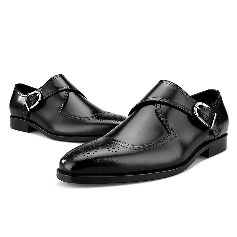 

Monk Strap Formal Loafers Shoes Men Party Business Office Elegant Footwear for Male Breathable Shoes