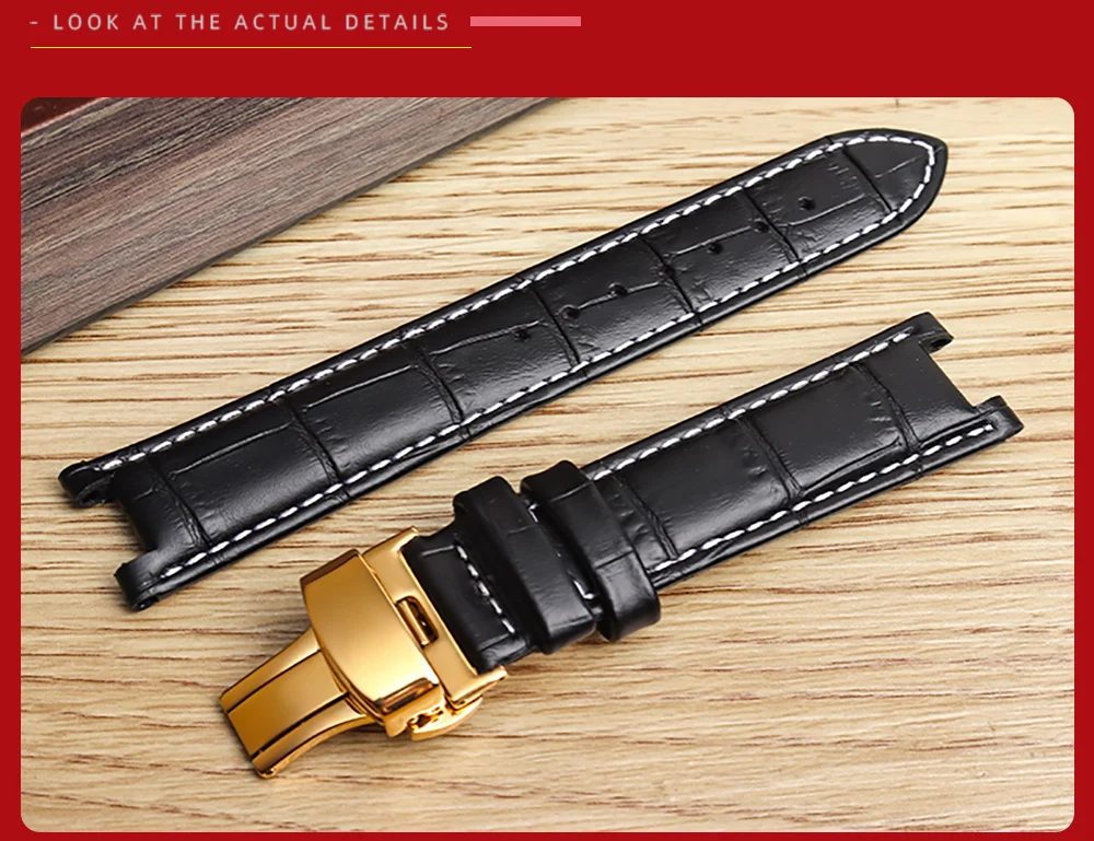 Senior COW LEATHER Watch Strap for GC Watches Band 22*13mm 20*11mm Notched Watchband Genuine Leather Blue Wristwatches Belt