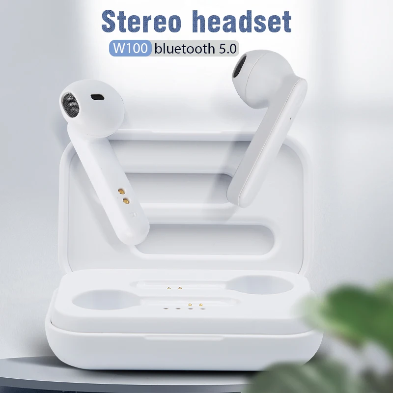 W100 Wireless Bluetooth Earphone V5.0 