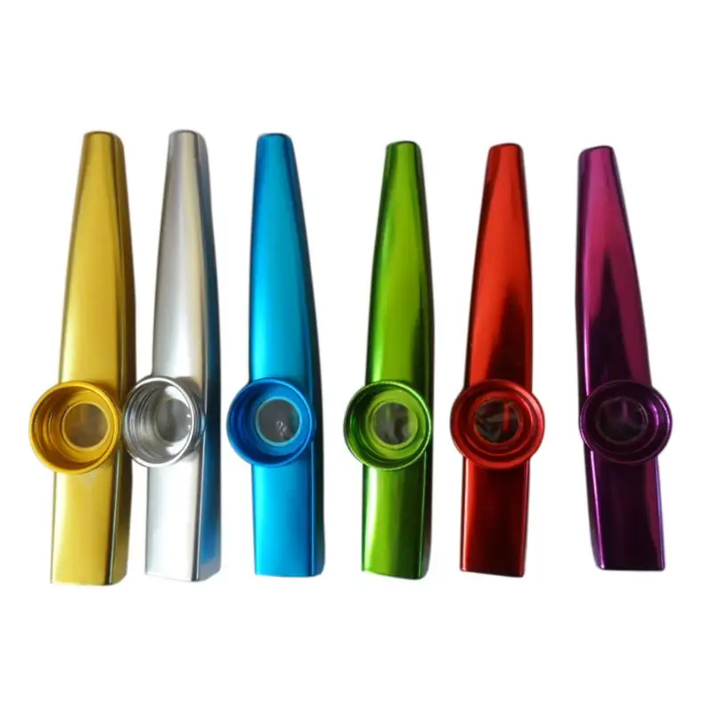 6 Different Colors of Metal Kazoo， A Good Companion for Guitar, Ukulele, Violin, Piano Keyboard(6 Pack) NEW