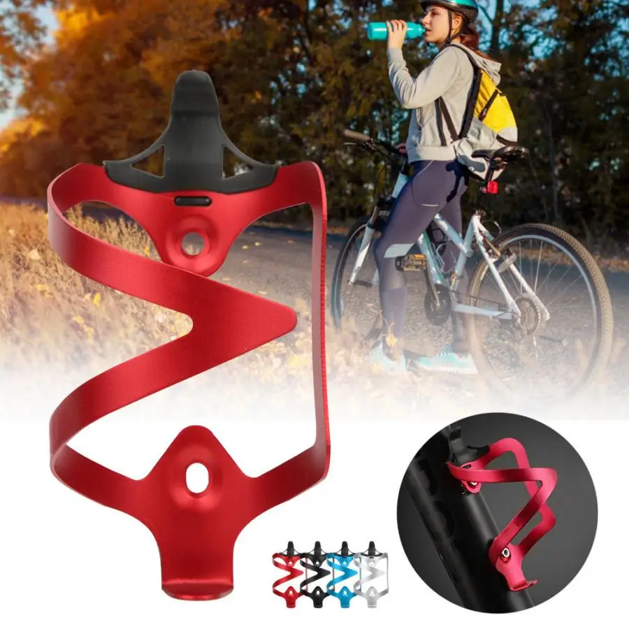 Bike Bottle Cage Aluminum Alloy Bicycle Water Bottle Holder Kettle Cup Cage Cycling Mountain Road Bike Bottle Holder Accessories