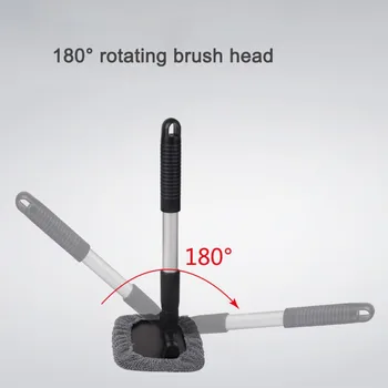 

Car Drying Towel Reusable Washable Car Windshield Cleaning Tool with Extendable Handle Brush Microfiber Pads Super Absorbent