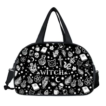 Фантазия ведьма/Черный кот/Фея печать дорожные сумки многофункциональная сумка для хранения Женская сумка повседневная сумка дорожная сумка