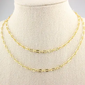 

10pcs Wholesale multi shapes plating gold rosary chains,Hot selling with gold wire coiled rosary chain