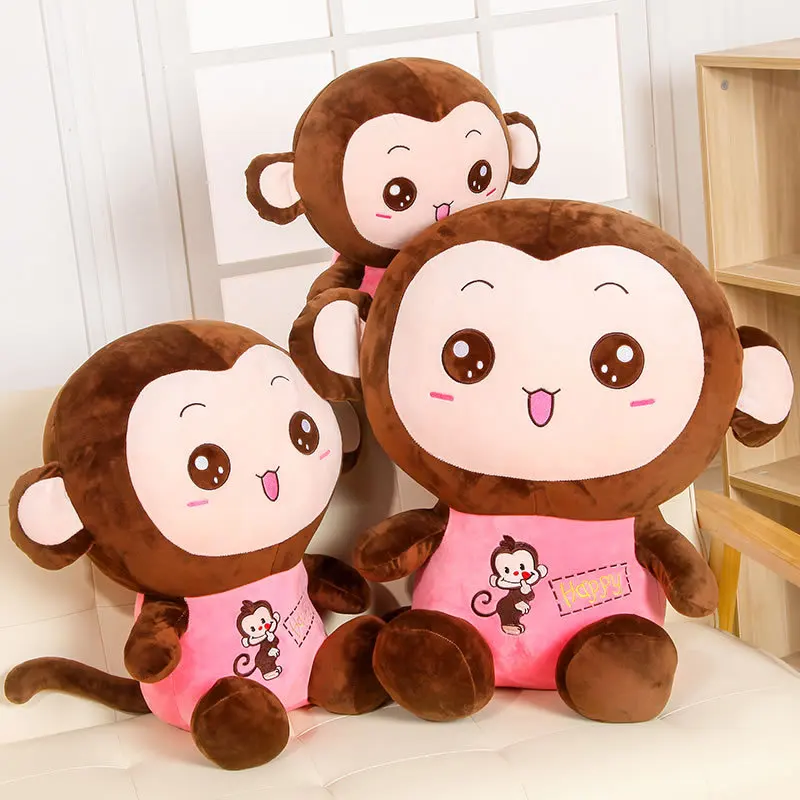 

Cute Plush Toys Little Monkey Doll Muppet Doll Large Size Pillow Children GIRL'S Birthday Gift
