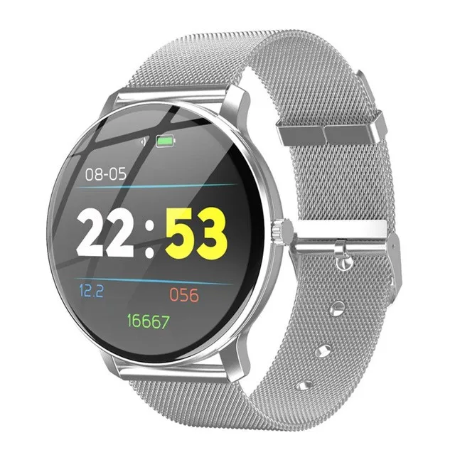 GEJIAN Модные Смарт-часы браслет шаг пульса кровяное давление кислородный мониторинг сна Bluetooth водонепроницаемые спортивные часы - Цвет: Белый