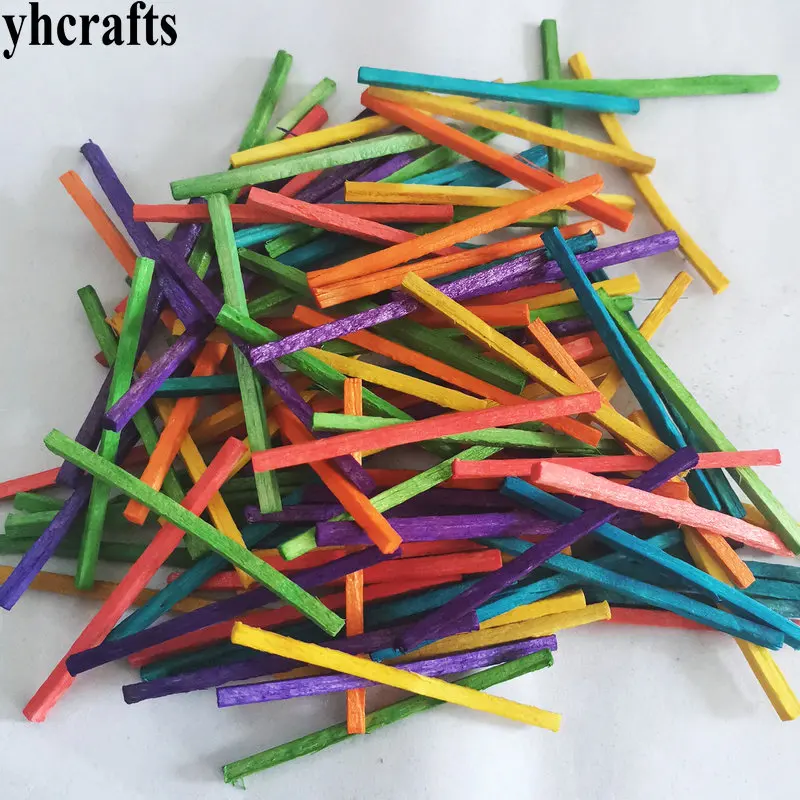 

300pcs multicolor wooden match stick,wooden toy,DIYstick,DIY education toys,birthday gift,DIY toys