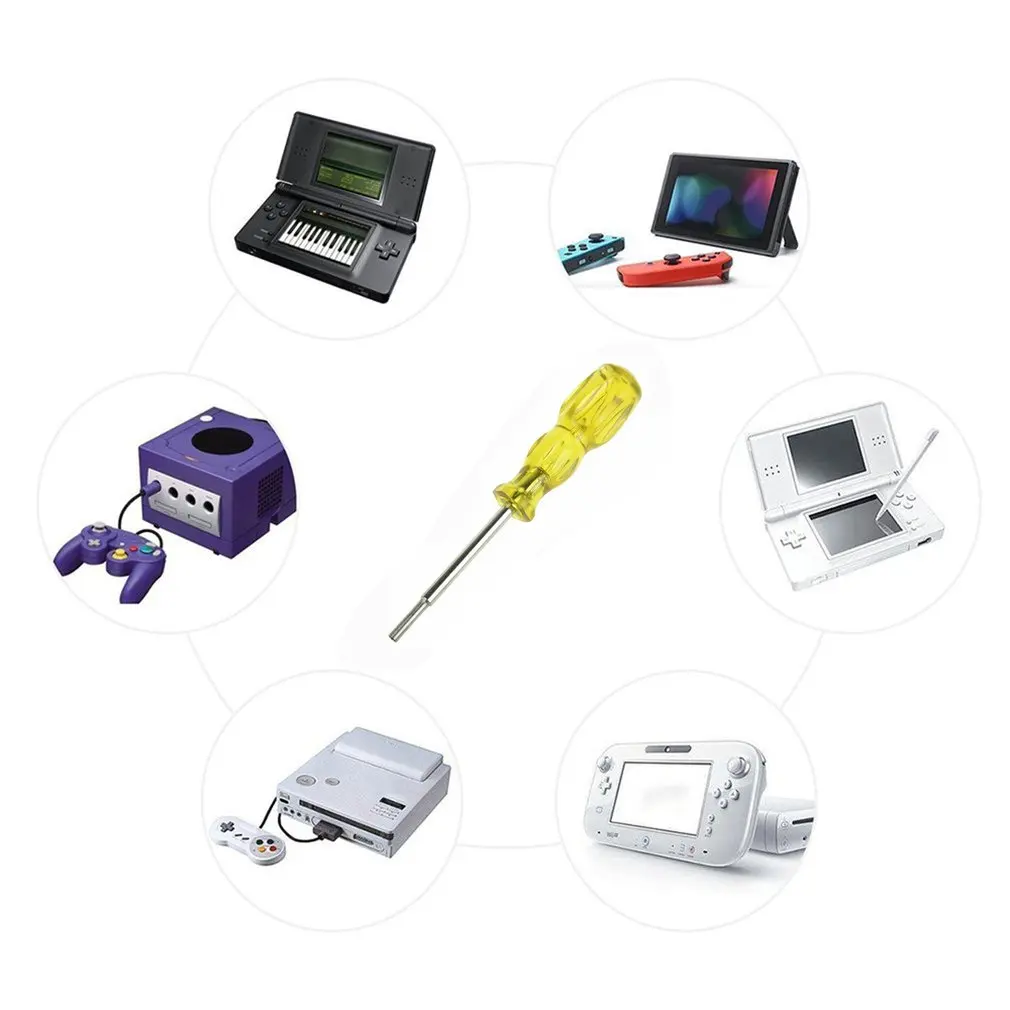 3,8 мм, 4,5 мм, отвертка для NES SNES N64, для Game Boy, для kingd, инструмент для защиты, инструмент для ремонта, отвертка
