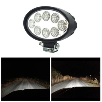 

Car LED Work Light Auto Accessories 2000LM Oval Driving 24W Off-Road Flood