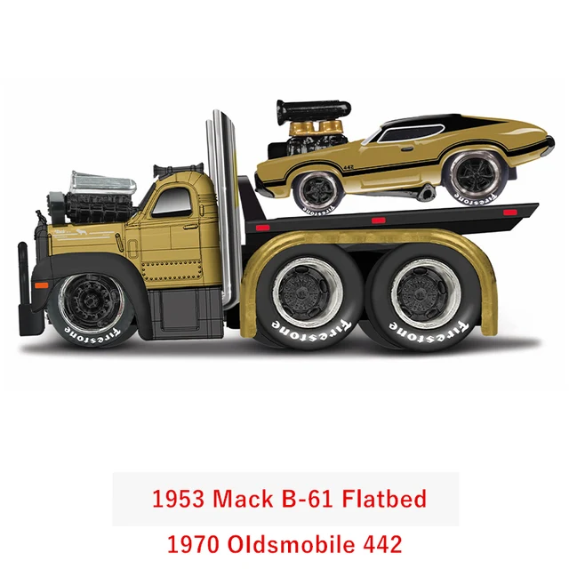 Maisto 1:64 Chevrolet Ford transport truck combination pallet truck static  alloy car model children's toy collection 1957 BMW 507
