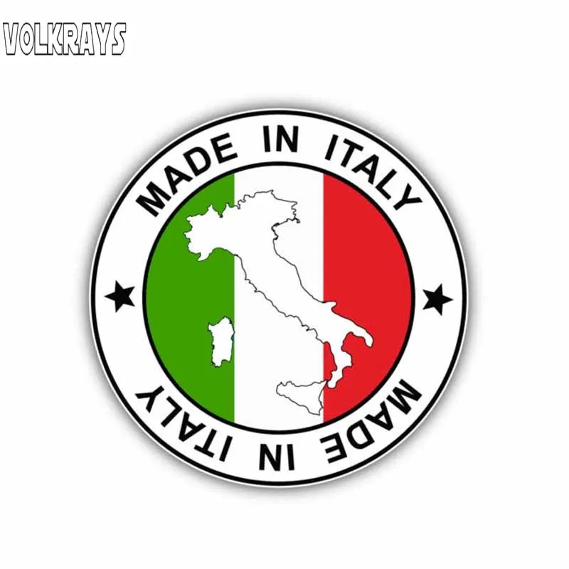 Автомобильная наклейка Volkrays Сделано в Италии карта аксессуары с национальными