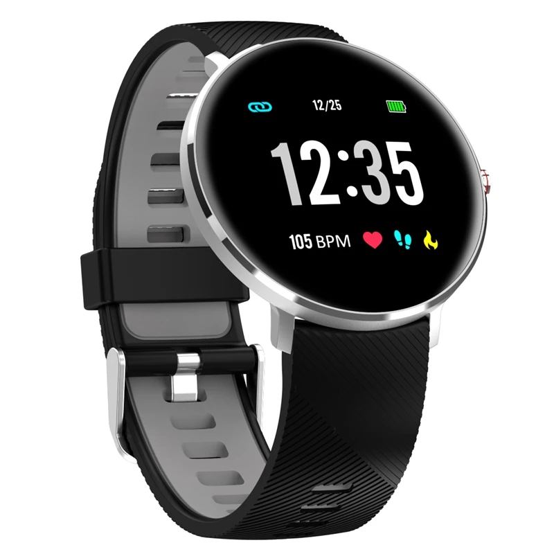 AMS-Smart Watch ECG Heart Rate Blood Pressure Oxygen Monitor IP68 Waterproof Sports L10 Smart Watch