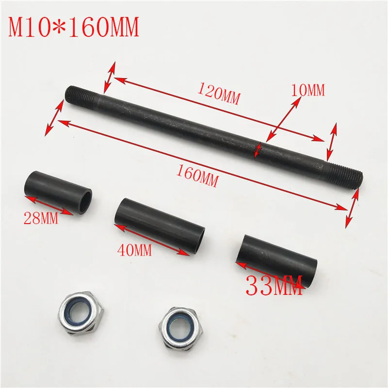 M10*185MM Front Wheel Axle or M10*230MM Rear Rims Axle for 47cc 49cc Mini Moto Dirt Pocket Bike Minimoto dirt bike axle