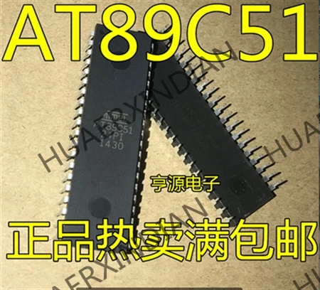 10 шт./лот AT89C51 AT89C51-24PI 851 DIP-40 в
