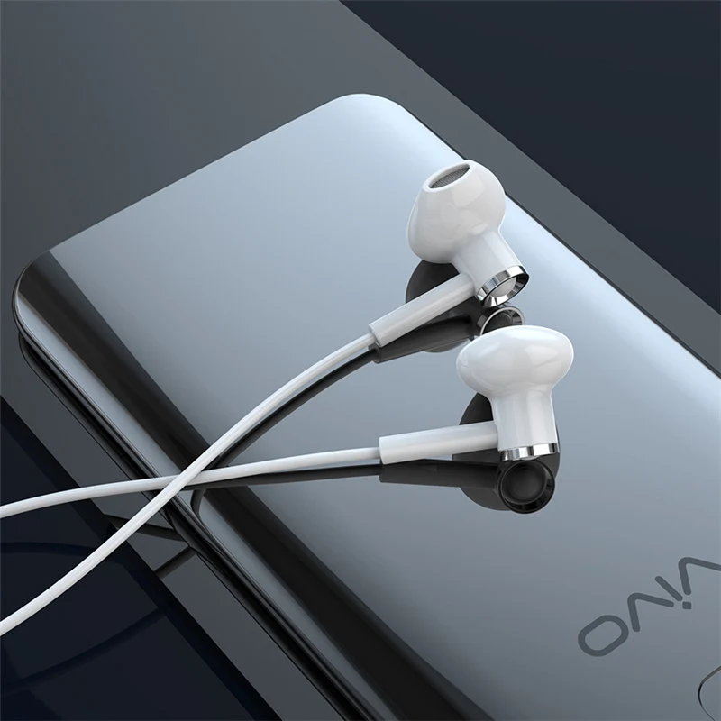 HOCO 3,5 мм наушники с супер басами для Xiaomi huawei samsung Earbudz наушники с микрофоном игровая гарнитура - Цвет: white 3.5MM