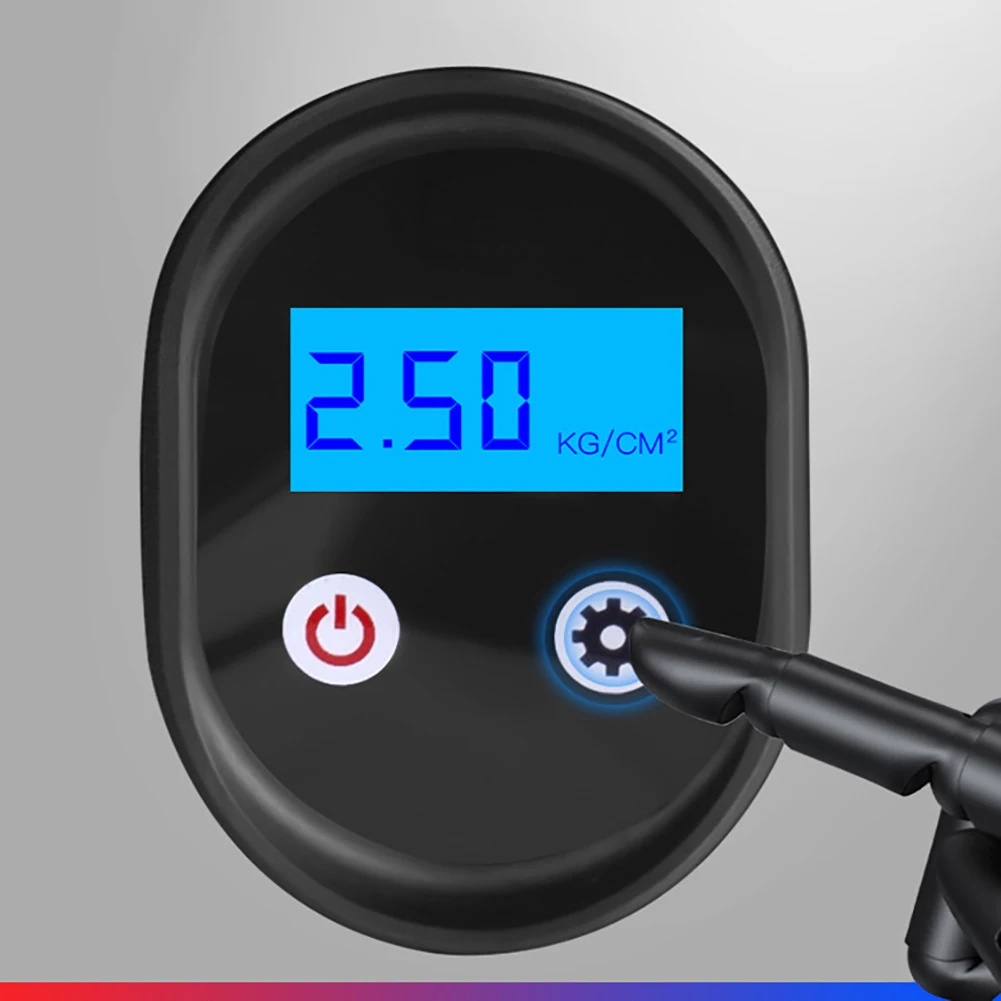 12V переносной ЖК-дисплей Автомобильный велосипед шины электрический насос для надувания надувной насос