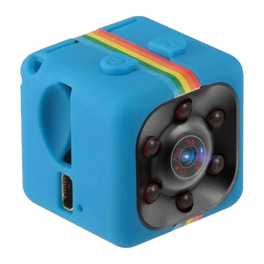 Quelima SQ11 Mini DVR Recorder Camera 120 Degree HD Car Recorder Blue