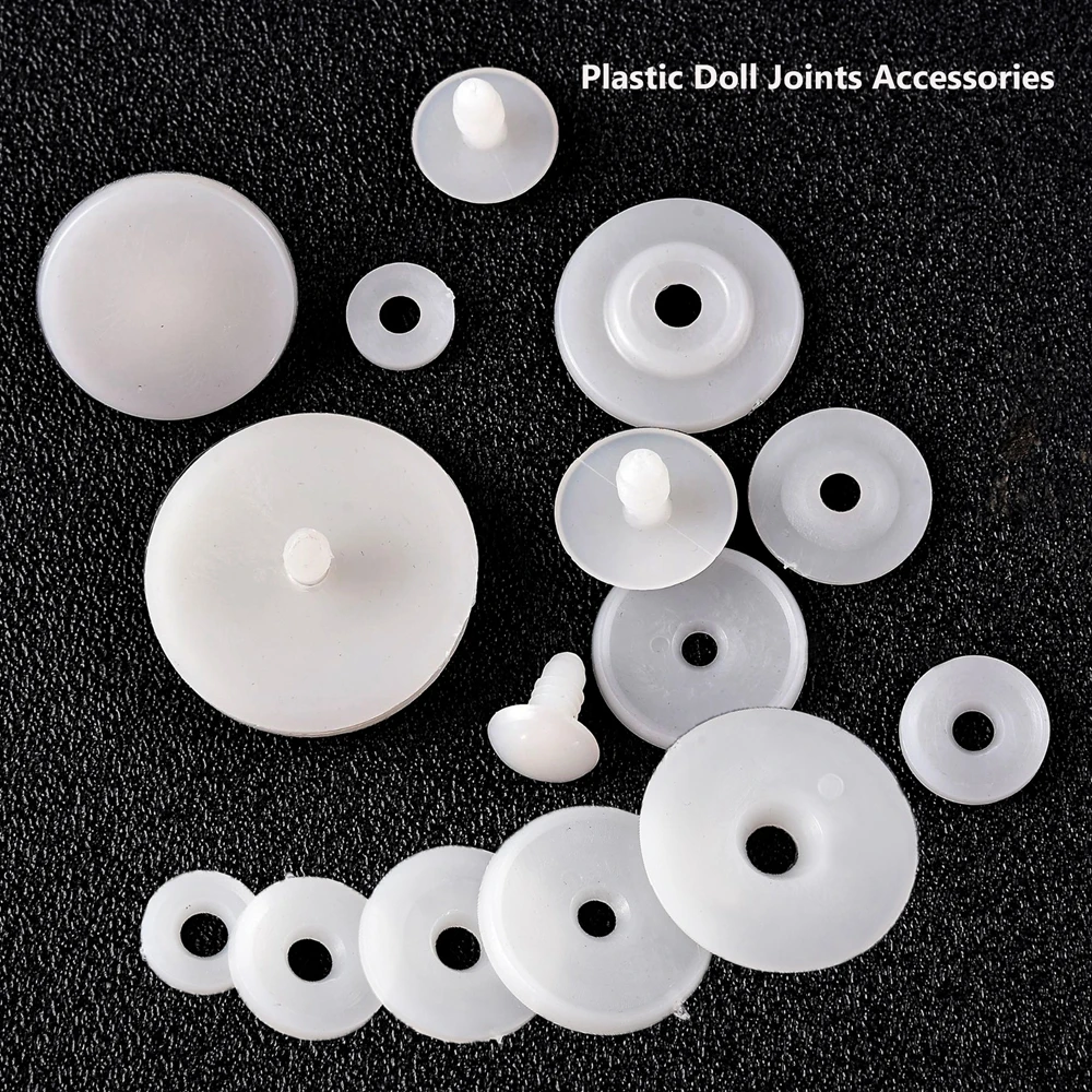 10Sets White Plastic Doll Joints DIY Doll Joints Teddy Bear Making