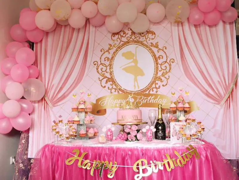 Dreamy Castle Princess Girl 1st Birthday Boho Backdrop For Photography Unicorn Carriage Baby 1st Birthday Baby Shower Background photo backdrop