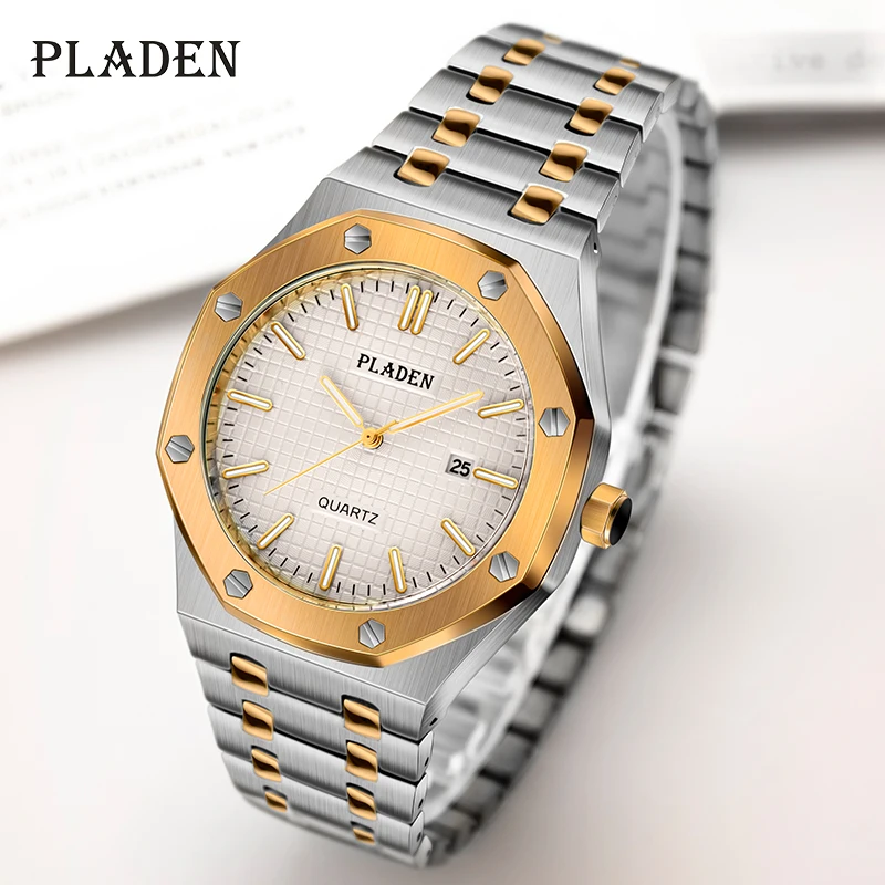 

PLADEN Dropshipping 2020 Men's Watches Top For Business Carnival Quartz Watch 30 Bar Waterproof AAA+ Ome Brand Wristwatch Clocks