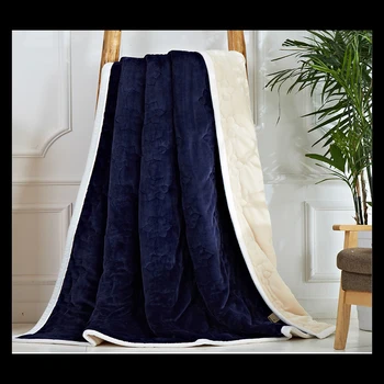 

Blanket Air Conditioner Blanket Cover Carpet Winter Blanket Cotton-padded Blanket Quilt Coupe Coral Flannelette Blanket