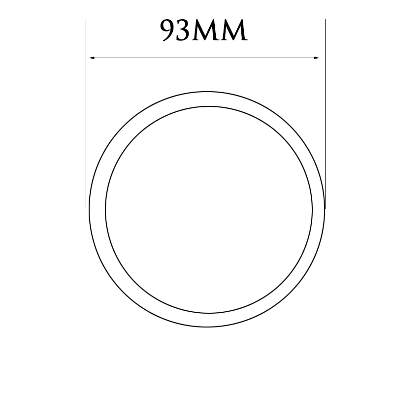 93mm gold 50 мм Золотой альбом открытое связующее кольцо обруча связывающее кольцо шарнирный зажим Брелок свободный лист скрапбук пряжка большая книга круг 75/93 мм - Цвет: 93mm gold