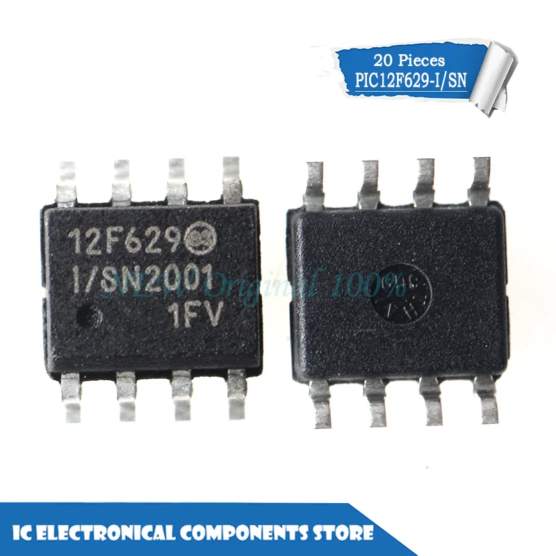 Новый оригинальный 20 шт./лот PIC12F629-I/SN 12F629-I/SN SOP-8 | Электроника