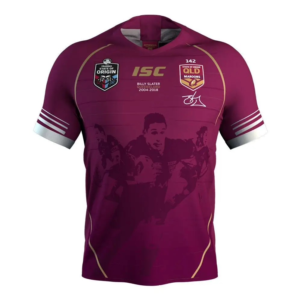 

2018-19 Sweat Absorbing Breathable Marula-Commemorative Edition Rugby Jersey Maroons Rugby Jersey