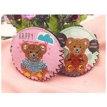 

Dpsprue DIY Diamond Painting Wallet Arctic Animal Series Sticker Cross Stitch Two Pack Cartoon Wallet Factory Gift