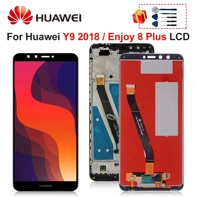 Дисплей 5 93 дюйма для Huawei Y9 2018 жк дисплей дигитайзер сенсорного экрана в сборе Enjoy 8