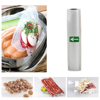 

500cm Vacuum Sealer Bags Roll Storage Bag For Food Saver Packaging Rolls Magic Seal Transparent Kitchen Storage Supplies