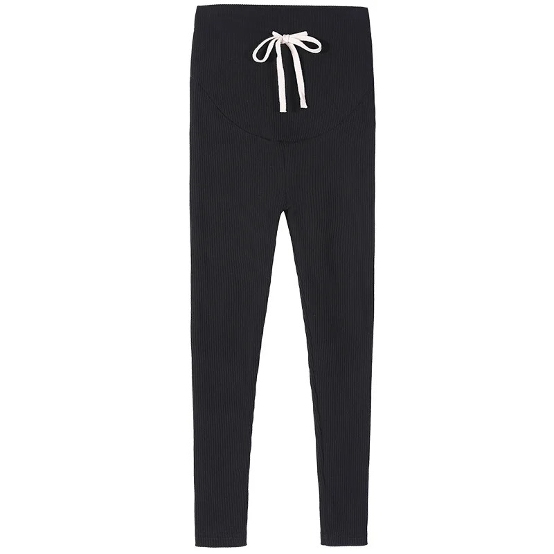 Spring Autumn Drawstring Leggings For Pregnant Women Casual Skinny Trousers Pregnancy Thread Pencil Pants Maternity Clothes