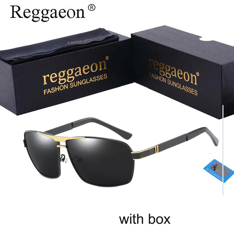 Поляризованные солнцезащитные очки reggaeon для мужчин и женщин uv400, высокое качество, оправа, мужские солнцезащитные очки