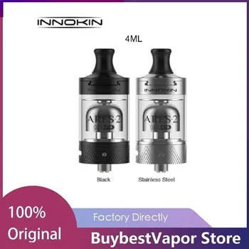 

Vape Hot E-cigarette Innokin Ares 2 D24 RTA With Tank Capacity 4ml & better than Version of Ares 2 W/ Buttom Airflow W/ New CAFC