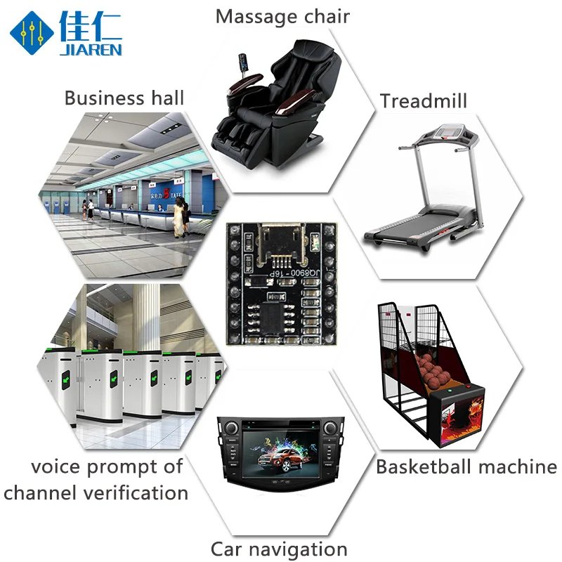 JQ8900-16P MCU serial port control MP3 voice sound module MP3 Voice Standard For massage chairs