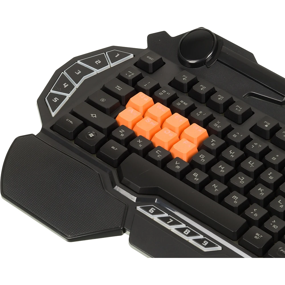 Клавиатура A4 Bloody B318 черный USB Multimedia for gamer LED