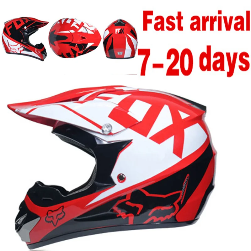 

Motorcycle Helmet ATV Road Cycling Motocycle Helmet Adult S/M/L/XL With Mask+Goggles+Glove