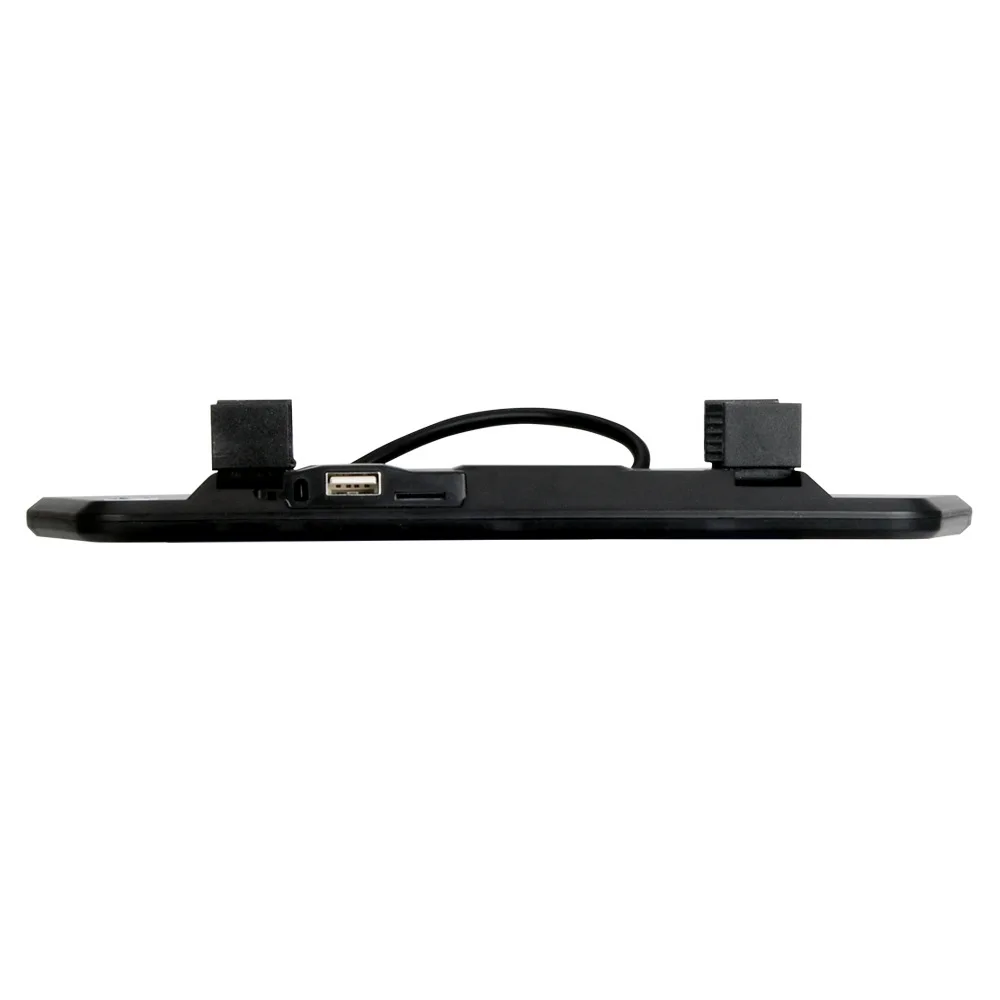 Car Mounted 7-Inch Bluetooth Rearview Mirror Reverse Priority on Board Monitor FM Transmitter 2-Way Video Input 719F
