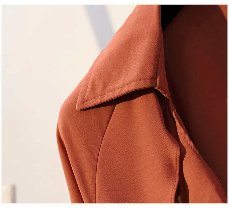 

Photo Shoot 2019 Early Autumn New Style Large Size Dress Loose Casual Versatile Slimming Trench Coat Thin Hot Selling Fashion