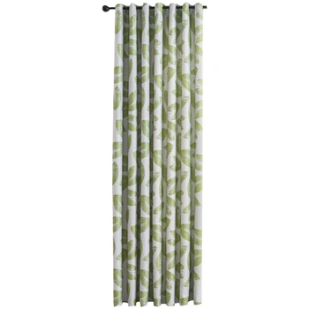 

Blackout Window Curtain Banana Leaf Printed Room Shading Curtain 1 x 2.5M with Tablecloth 1 x 1.4M